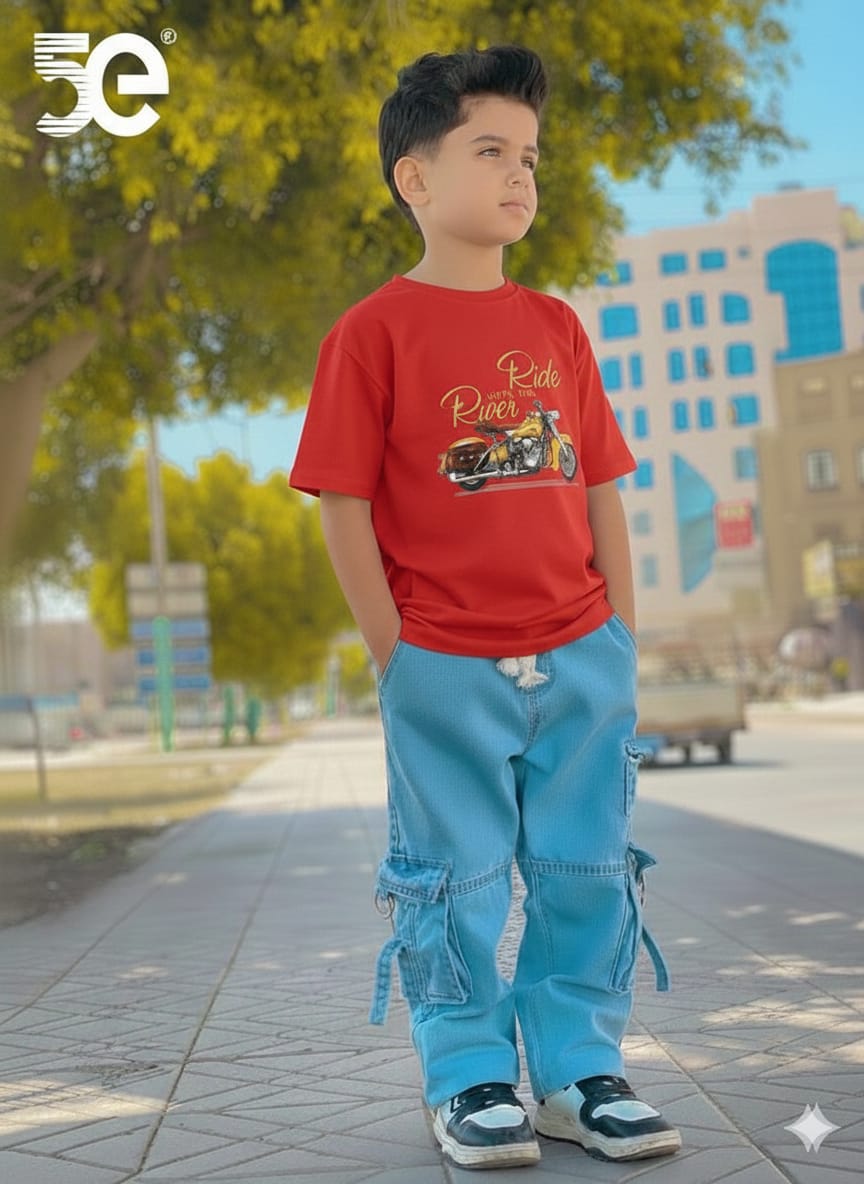 Boys Denim Pant and T-Shirt 